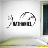 Custom Baseball Wall Decal, 0280, Pitching, Pitch, Throwing, Wall Graphic