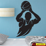 Boys Basketball Shooting Wall Sticker, 0291, Basketball Wall Decal