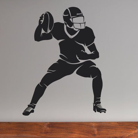Football Quarterback Wall Sticker, 0302, Passing, QB