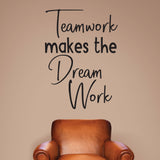 Teamwork makes the dream work - 0482 - Classroom Decor - Wall Decor - Back to school - Classroom Decal