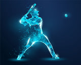 Digital Download 10x8 Baseball Wall Art - Set of 4 files - 0542
