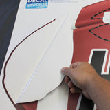 Peel and stick your football wall sticker to any smooth wall surface.