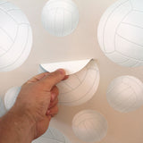 Peel and stick your volleyball wall prints on any smooth wall.