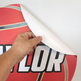simply peel and stick your basketball wall sticker to any smooth wall.