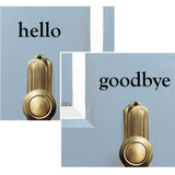 Hello Goodbye Decal, 0045, Door Decal, Door Stickers, Greetings