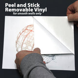 Peel and Stick Removable Vinyl, for smooth walls only