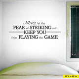 Fear Of Striking Out, Wall Decal, 0004, Baseball Decal, Softball