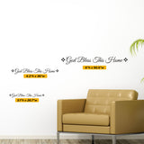 God Bless This Home Wall Lettering, 0033, Wall Decals, Wall Stickers, God Bless
