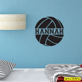 Custom Volleyball Wall Decal, 0058, Personalized Volleyball Wall Decal, Custom Name