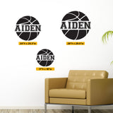 Custom Basketball Name Wall Decal, 0121, Girls Basketball, Boys Basketball, Wall Graphic
