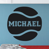 Custom Tennis Name Wall Decal, 0123, Personalized Tennis Name Wall Decal, Girls Tennis, Boys Tennis