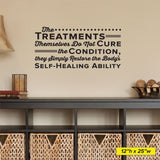 Restore the body's Self healing ability, Wall Decal, 0142, Chiropractor Wall Lettering