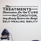 Restore the body's Self healing ability, Wall Decal, 0142, Chiropractor Wall Lettering