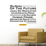 The Doctor of the Future (HER), Thomas Edison, HER VERSION, 0146, Chiropractor Wall Decal