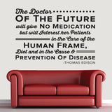 The Doctor of the Future (HER), Thomas Edison, HER VERSION, 0146, Chiropractor Wall Decal