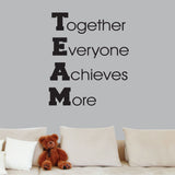 TEAM Together Everyone Achieves More, Wall Decal, 0176, Team Work