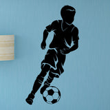 Boys Soccer Wall Sticker, 0293, Dribbling, Futbol, Wall Decal