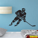 Boys Hockey Wall Sticker, 0305, Hockey Theme Decal, Ice Hockey, Boys Hockey, Girls Hockey