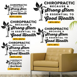 Chiropractic Because A Strong Stem Is Essential to Good Health, 0329, Chiropractic Office Wall Graphics