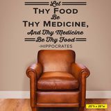 Let Thy Food Be Thy Medicine And Thy Medicine Be Thy Food, Hippocrates, 0411, Nutrition, Weight Loss, Healthy Living