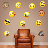 Emoji Wall Decals - 12" tall - Emoticon 12 Set - 0440