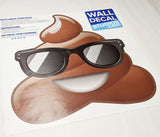 poop emoji with sunglasses full print