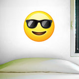 Sunglasses Emoji Wall Decal - 28"h x 28"w - Large Emoji Wall Decal - 0447