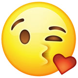 kiss emoji wall sticker