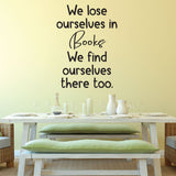We Lose Ourselves in Books We Find Ourselves There Too - 0467 - Classroom Decor, Wall Decor, Back to school, Teaching