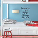 Between the pages of a book is a wonderful place to be - 0468 - Classroom Decor, Back to Teaching