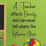 A teacher affects eternity and can never tell where the influence stops