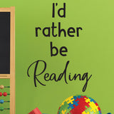 reading wall decal