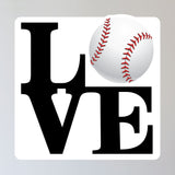 LOVE Baseball Wall Sticker