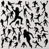 Qty 40, Football Wall Stickers for any smooth wall