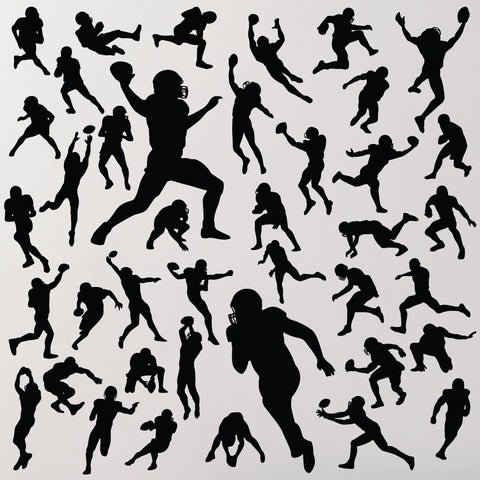 Qty 40, Football Wall Stickers for any smooth wall