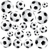 22 soccer ball wall stickers