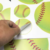 Softball Wall Stickers, Qty 22, Softball Peel and Stick Wall Graphics, 0592