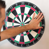 Installation of 19"h x 19" dart board wall sticker