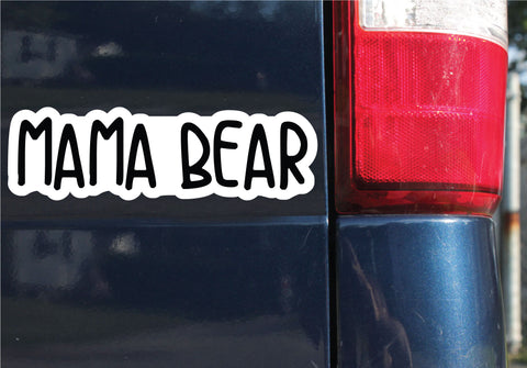 Mama Bear Sticker, Bumper Sticker, 2.5"h x 8.5"w - 0691