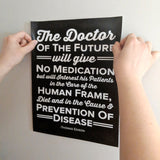 The doctor of the future wall sticker - thomas edison wall graphic