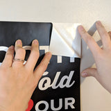 peel paper backing and just stick your dental wall decal on your wall.