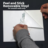 peel and stick removable vinyl for smooth walls only