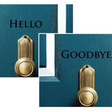 Hello Goodbye Door Decal, 0023, Door Greeting, Door Decoration