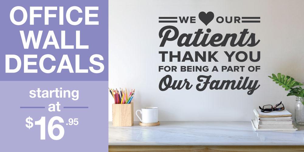Office Wall Decals. Starting at $16.95